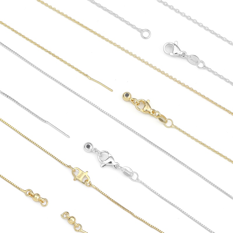 Chuỗi xích BEADIA bằng đồng mạ điện nối dài dùng làm trang sức thời trang DIY