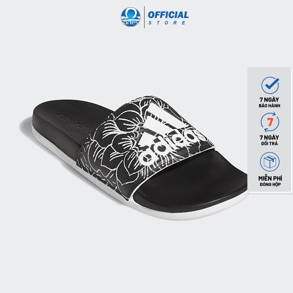 Dép nam adidas Comfort plus floral quai ngang chính hãng công nghệ CloudFoam êm chân tuyệt đối - Aries Sốp