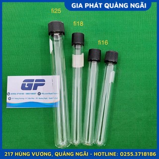 ỐNG NGHIỆM THỦY TINH CÓ NẮP VẶN ĐEN KIMAX