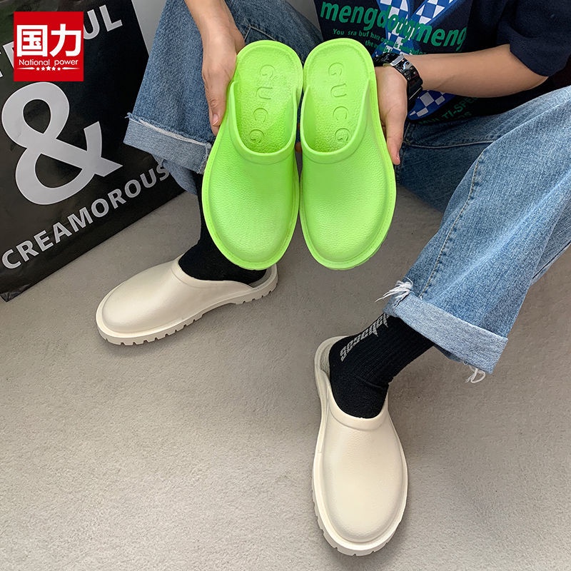 Giày Lười Cao Su Chống Trượt Chống Thấm Nước Thời Trang Dành Cho Nam Và Nữ
