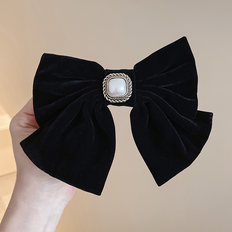 Kẹp Tóc Hình Nơ Bằng Nhung Dễ Thương Xinh Xắn Thời Trang 2023