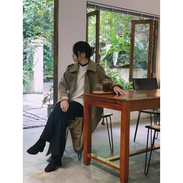 Áo Măng Tô Dáng Dài NMAI Kèm Đai - K0817