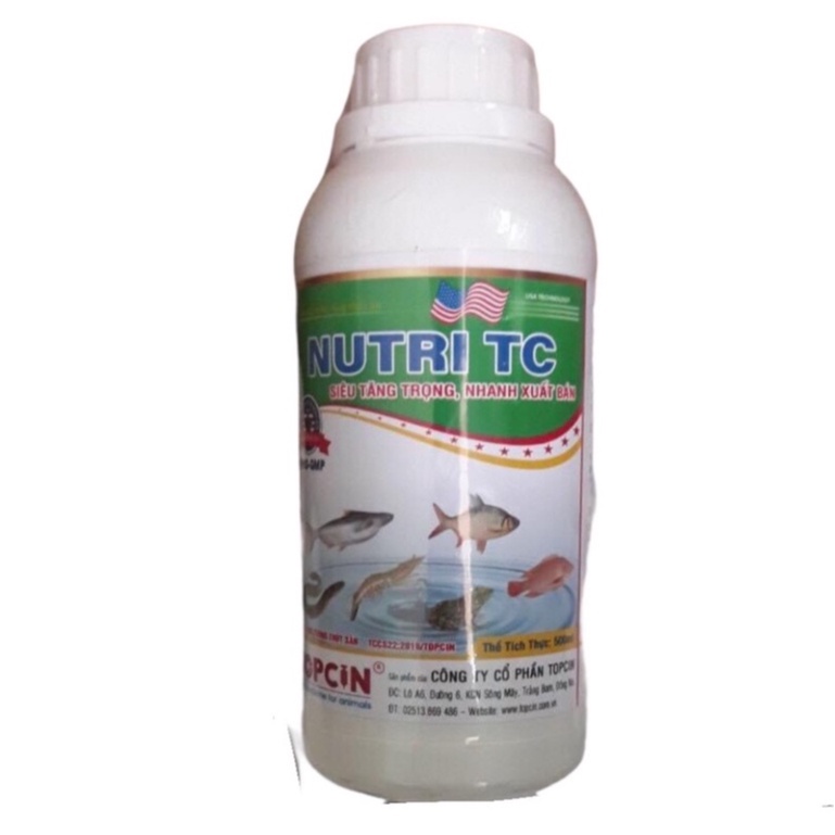 Vỗ Béo NUTRI TC Cho Tôm Cá, Lươn Ếch Siêu Tăng Trọng, Tăng Năng Suất