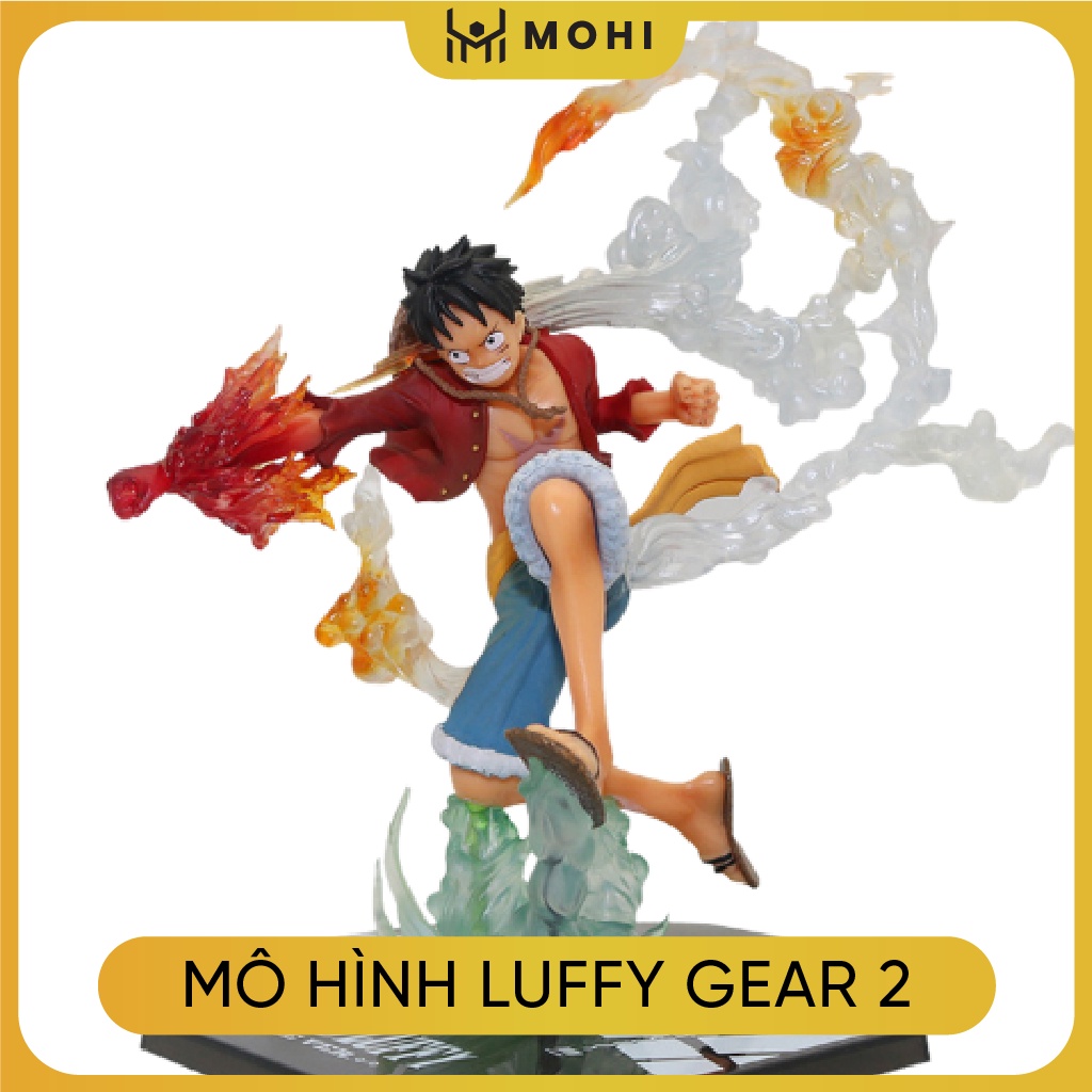 - Mô Hình One Piece Luffy, Luffy Gear 2, Figure Tượng Luffy F.zero