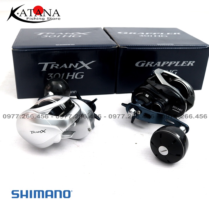 Máy Câu Shimano Grappler 301HG - TranX 301HG - Bạo Lực, Mạnh Mẽ