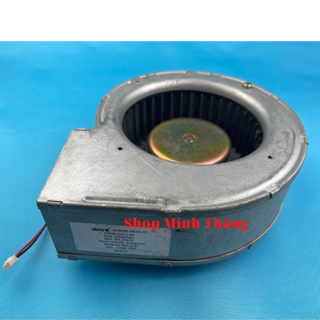 Quạt Hút Mùi Sò Ly Tâm EBM 24V 45W G1G133-DE19-15