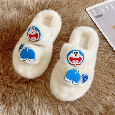 Dép bông Doraemon mẫu mới insdày nữ