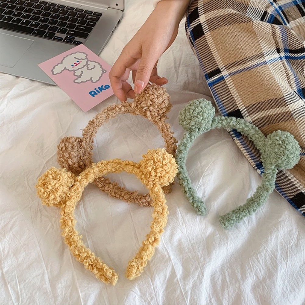 Cá Tuyết Dễ Thương Gấu Đầu Hoạt Hình Hình Băng Đô Quấn Tóc Sang Trọng Phụ Kiện Tóc Thời Trang Bé Gái