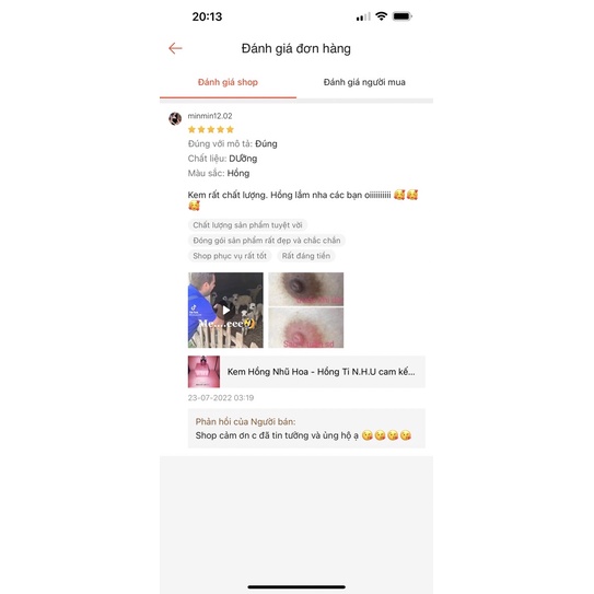 Kem Hồng Nhũ hoa N.H.U THÁI LAN - Hồng môi - bikini Cam Kết chính hãng có kết quả sau 7-12 ngày!