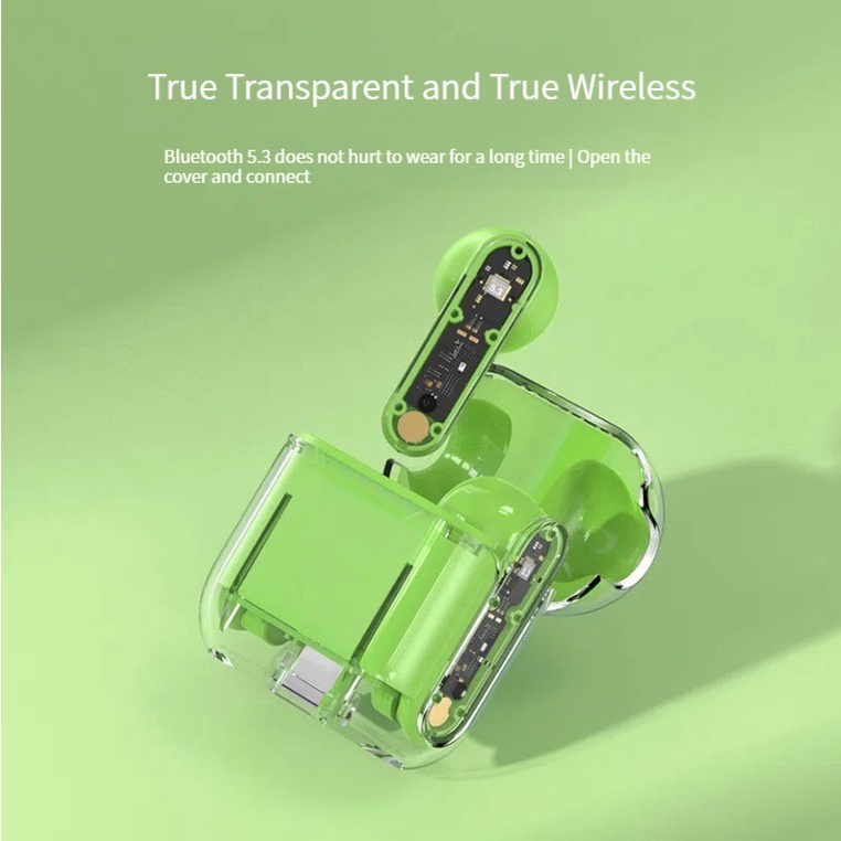 Tai Nghe Bluetooth Không Dây Pro12 Trong Suốt Chất Lượng Cao