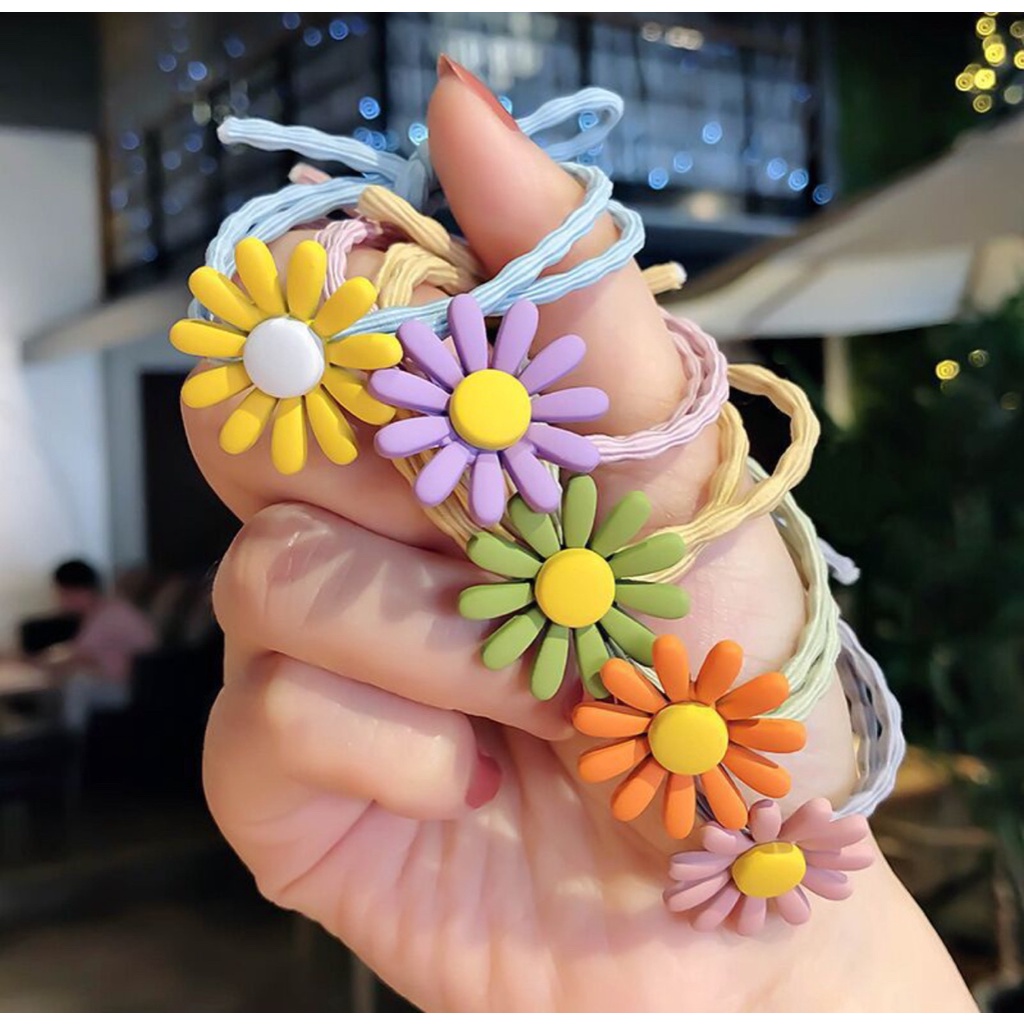 DÂY THUN CỘT TÓC NỮ HOA CÚC HÀN QUỐC CUTE