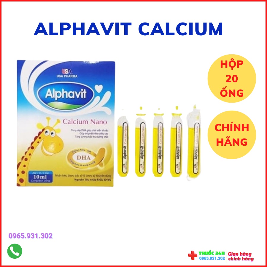 Alphavit calcium nano tăng cường canxi cho hệ xương chắc khỏe
