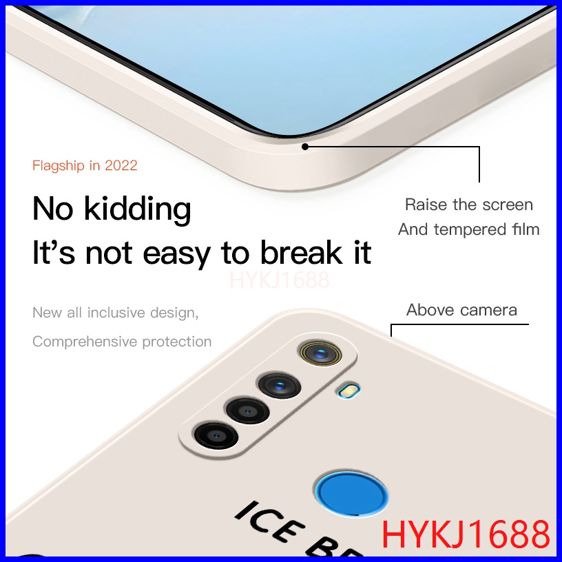 Ốp lưng Realme 5i ốp lưng Realme 5 Pro ốp lưng Realme 6i Ốp Điện Thoại tpu Silicon Hình Gấu Và Mũ Thời Trang Cho Realme 5 5i C3 5S 6i 5Pro Pro HBX