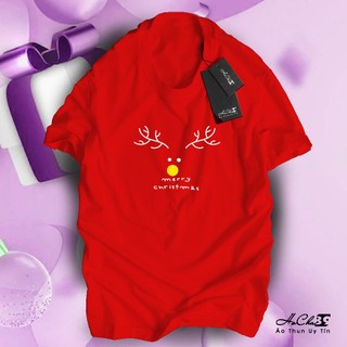 Áo Thun Merry Christmas mới nhất -Hocha89 - W1T112022 - Vải Cotton 4c Mềm Mịn Co Giãn 4 Chiều