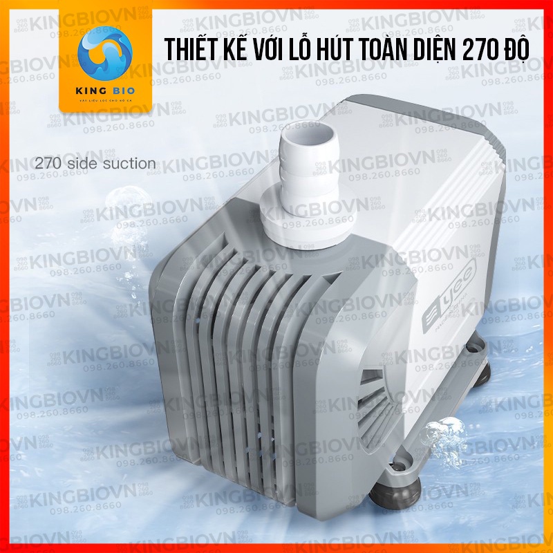 Máy bơm chìm cao cấp siêu êm Yee - thiết kế sang trọng hiện đại cho bể cá