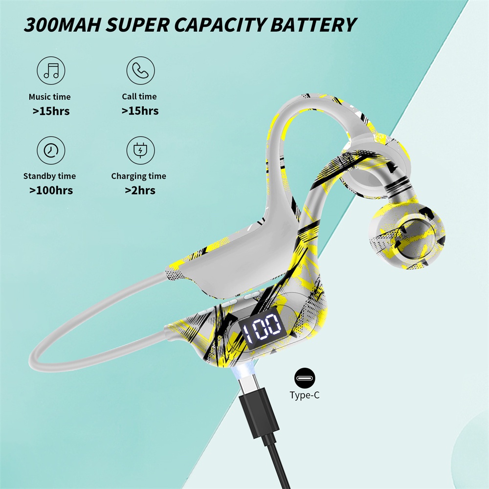 Tai Nghe Tương Thích Bluetooth Dẫn Truyền Xương Akz-g3 Tai Nghe Thể Thao Không Dây Dẫn Truyền Xương Móc Tai V5.3 Hỗ Trợ Công Nghệ Thẻ Tf