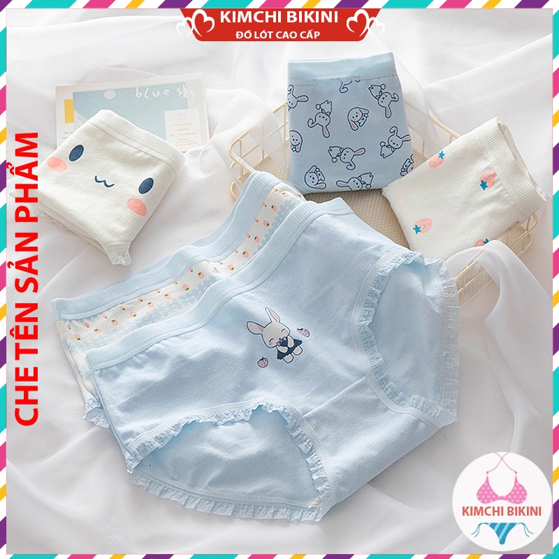 quần chíp chống viêm nhiều màu sắc mẫu mã đa dạng KIMCHIBIKINI Quần lót nữ .vải dầy thấm hút mồ hôi tốt QL028
