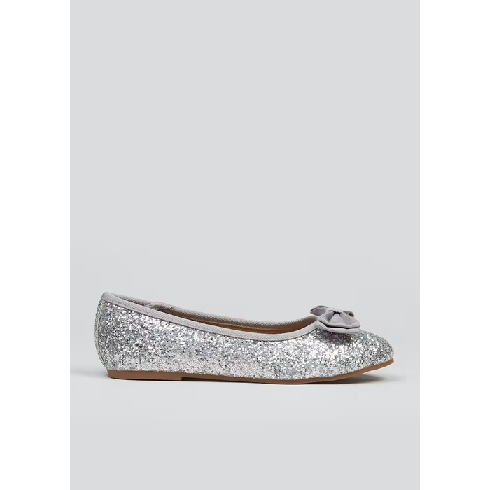 Giày búp bê đen đỏ bóng nơ Matalan_hàng chính hãng authentic