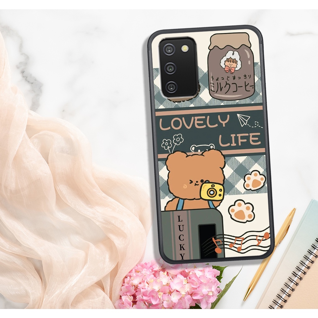 Ốp Lưng Samsung A03 - A03S - A04- A02S - A04S  , In Hình Gấu&amp;Thỏ Siêu Đáng Yêu.