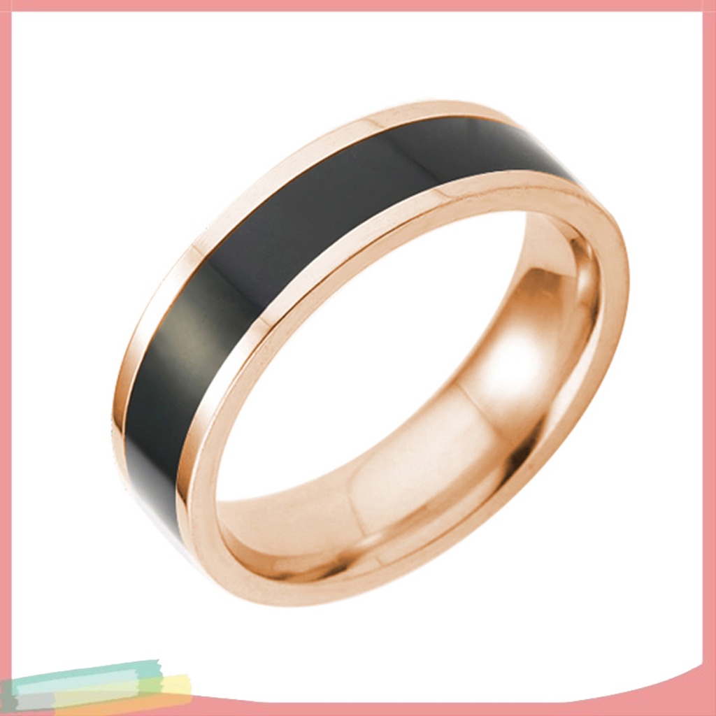Nhẫn thép titan màu trơn đơn giản thời trang cho nam nữ chất lượng cao