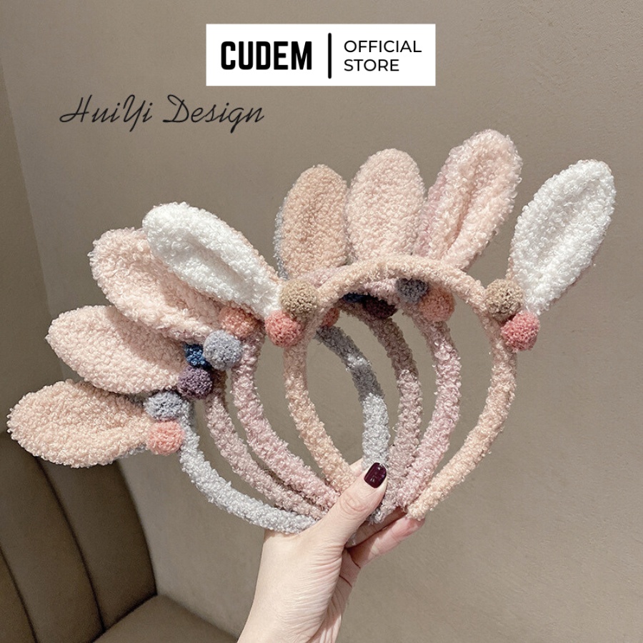 Bờm gấu cute nữ, băng đô rửa mặt gấu cute Hàn Quốc nữ K6