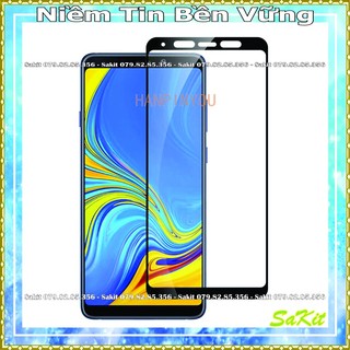 Kính cường lực full điện thoại samsung a6 plus, a7 2018, a8 plus, a8 star, a9 2018.(9d - tặng giấy lau).