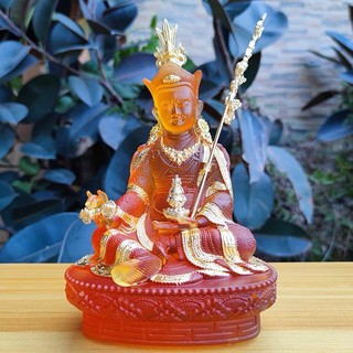 Tượng liên hoa sanh lưu ly dát vàng