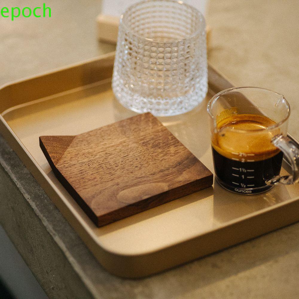 Epoch Bộ Đế Lót Ly Bằng Gỗ Tự Nhiên Màu Trơn Thiết Kế Gấp Gọn Tiện Dụng
