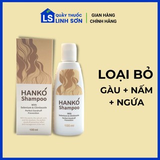 Dầu gội HANKO Shampoo 100ml Chính hãng Hàn Quốc giúp giảm gầu, nấm và ngứa.