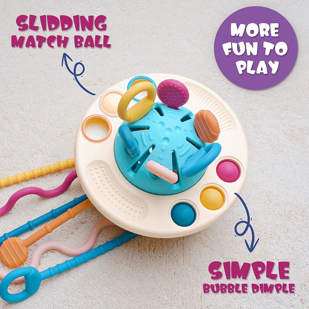 Đồ Chơi Dây Silicone 3 Trong 1 Cảm Biến Ngón Tay Cho Bé