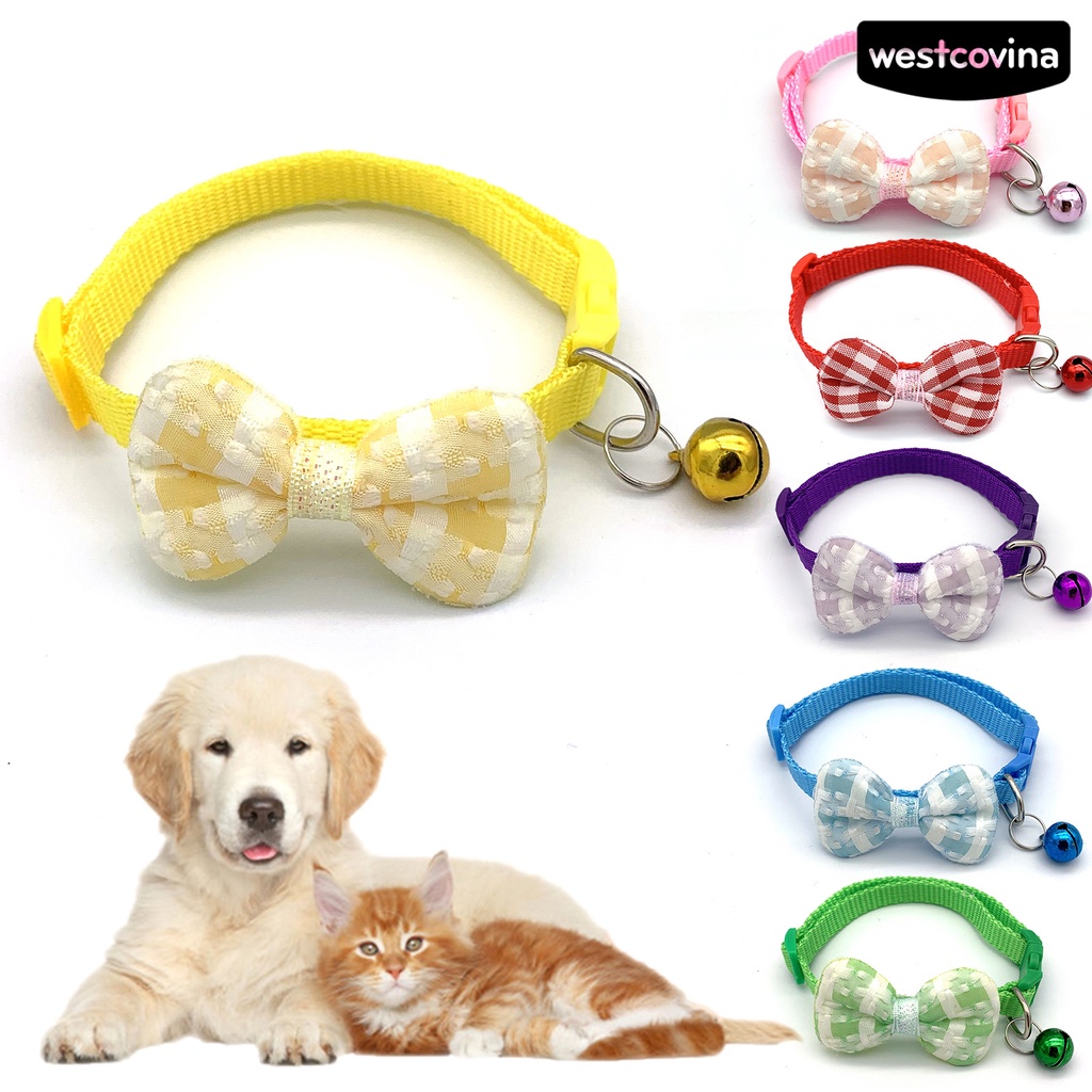 [Hot]♝Vòng Cổ HọA TiếT SọC Caro Cho Thú Cưng