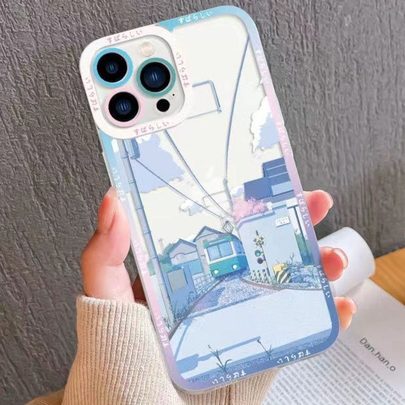 Ốp Điện Thoại Silicon Trong Suốt Chống Rơi Cho iphone 14 13 12 11 Pro MAX XS MAX XR X 14 6 7 8 Plus