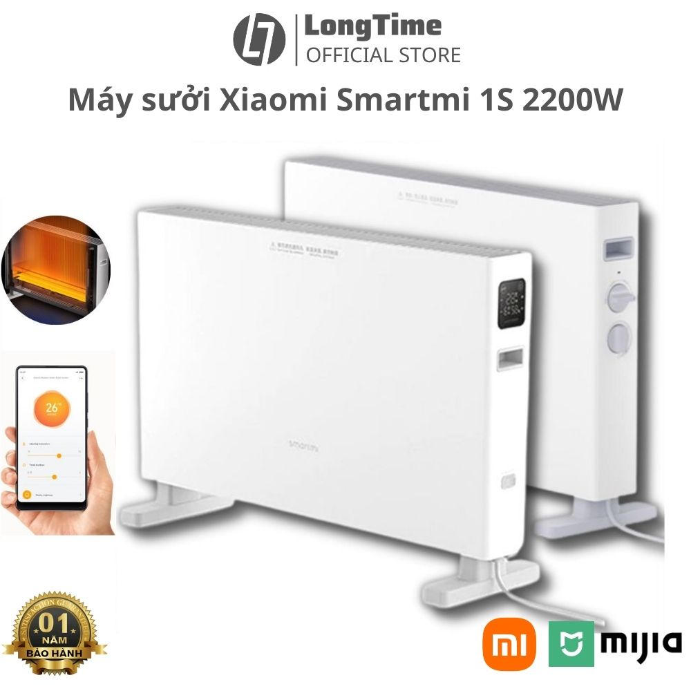Máy Sưởi XIAOMI Smartmi 1S 2200W - Phiên Bản Kết Nối app Mihome Và Cơ - Bản Quốc Tế Bảo hành 12 tháng Longtime