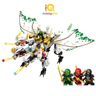 Đồ Chơi Xếp Hình Lắp Ráp BeThongMinh Mô Hình NinjaGo Phantom Ninja Rồng 4 Đầu 755 Pcs