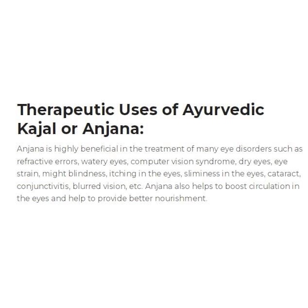 Chì kẻ mắt Kohl Kajal 100% dầu tự nhiên hạn chế khô mắt, tăng tuần hoàn, nuôi dưỡng cho mắt Patanjali