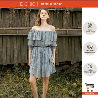 Đầm suông nhún trễ vai d.chic ms: 2813007
