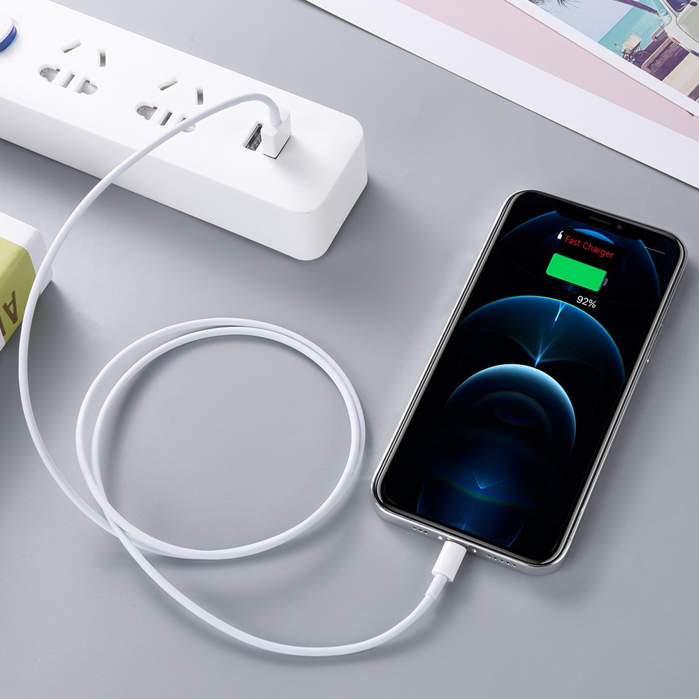 Dây Cáp Sạc IP 6/7/8/7plus/plus/x/xsmax/11/12/pro/promax dài 1M chip E75 sạc nhanh