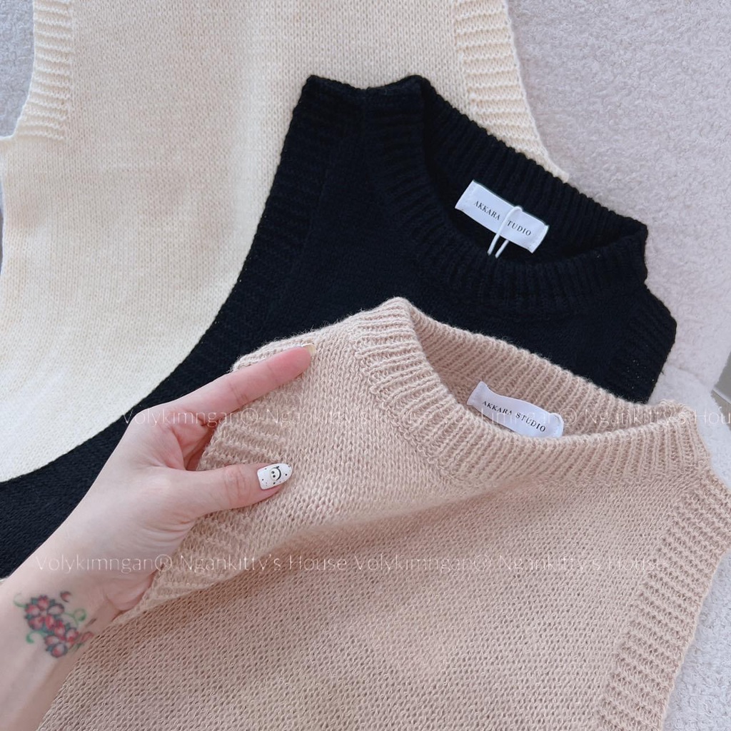 Áo len sn khoét rộng nhiều màu