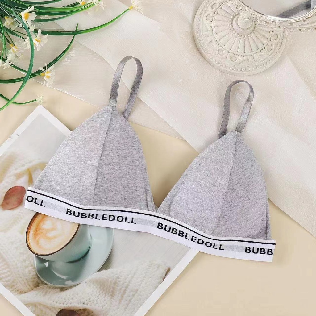 Áo Ngực Cotton Thoáng Mát Viền Chữ Cá Tính Cho Nàng SUNBRA 3009