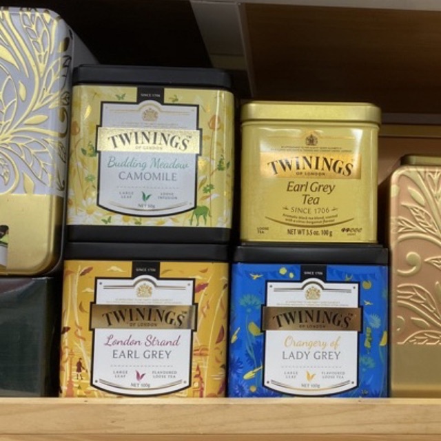 Trà Twinings hộp thiếc 5 loại London 50g,100g, 200g- Anh