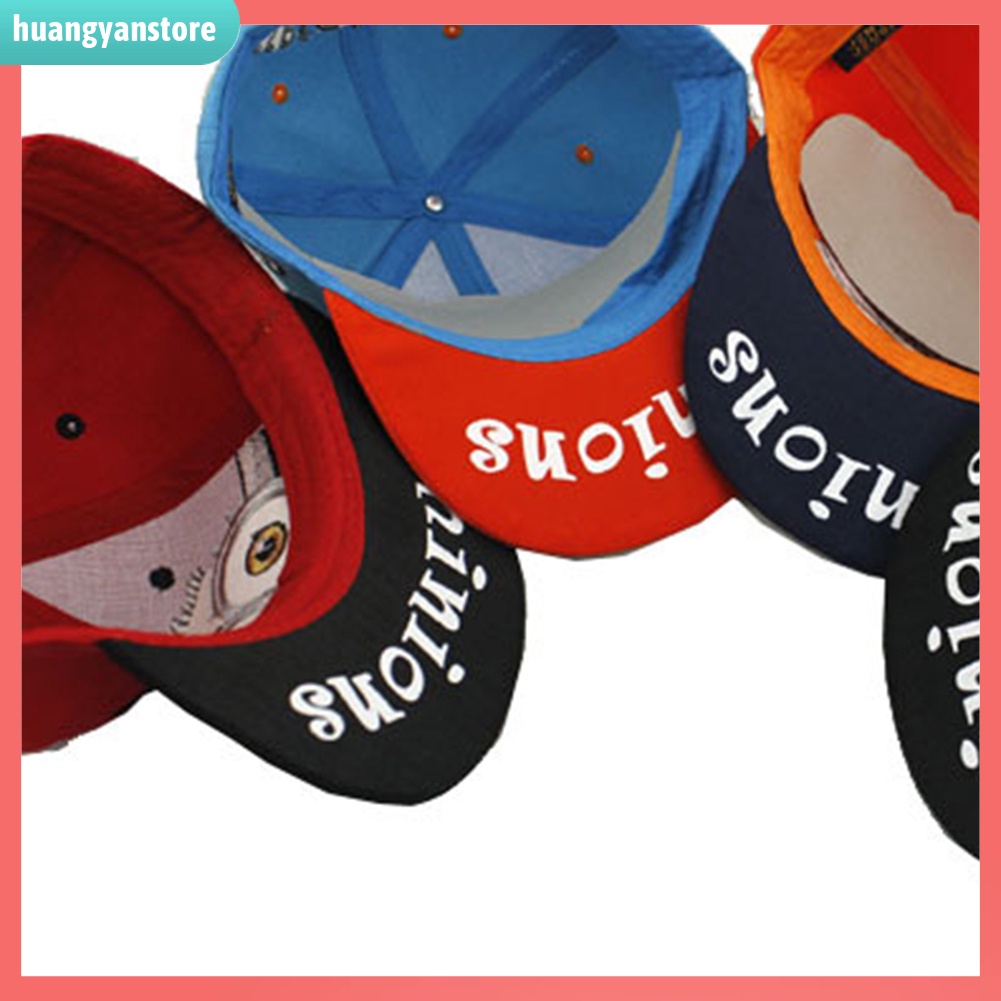 HY/ Mũ Lưỡi Trai Thêu Hình Minion Xinh Xắn Cho Bé Trai Và Bé Gái