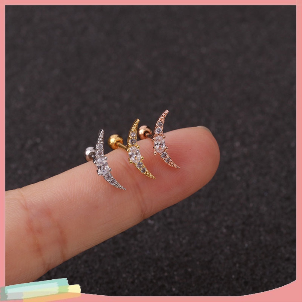 Khuyên tai đính đá đa hình dạng cho nữ giới