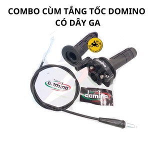 COMBO CÙM TĂNG TỐC DOMINO - ỐNG DÂY GA KÈM BAO TAY DOMINO RAIDER-SATRIA-FI