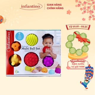 Set Đồ Chơi 6 Trái Bóng INFANTINO Dành Cho Bé Giúp Phát Triển Giác Quan Và