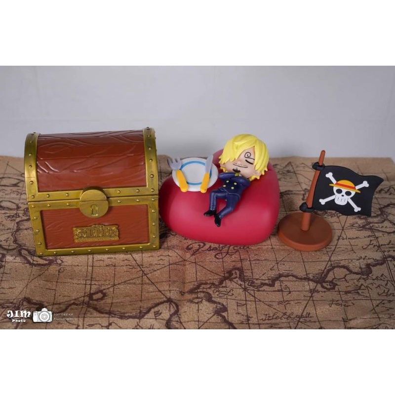 Mô hình One Piece - Team mũ rơm chính hãng có LED