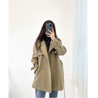 Áo khoác nữ dáng dài phong cách Hàn Quốc