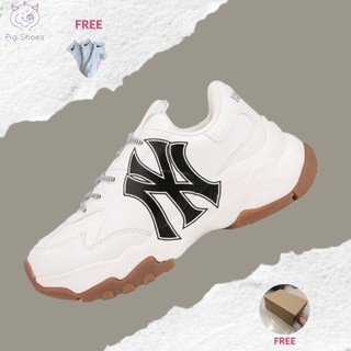 Giày MLB Bigball Chunky Embo New York Yankees, MLB Đế Tách; Đầy Đủ Box - Bill, Tặng Vớ Trắng