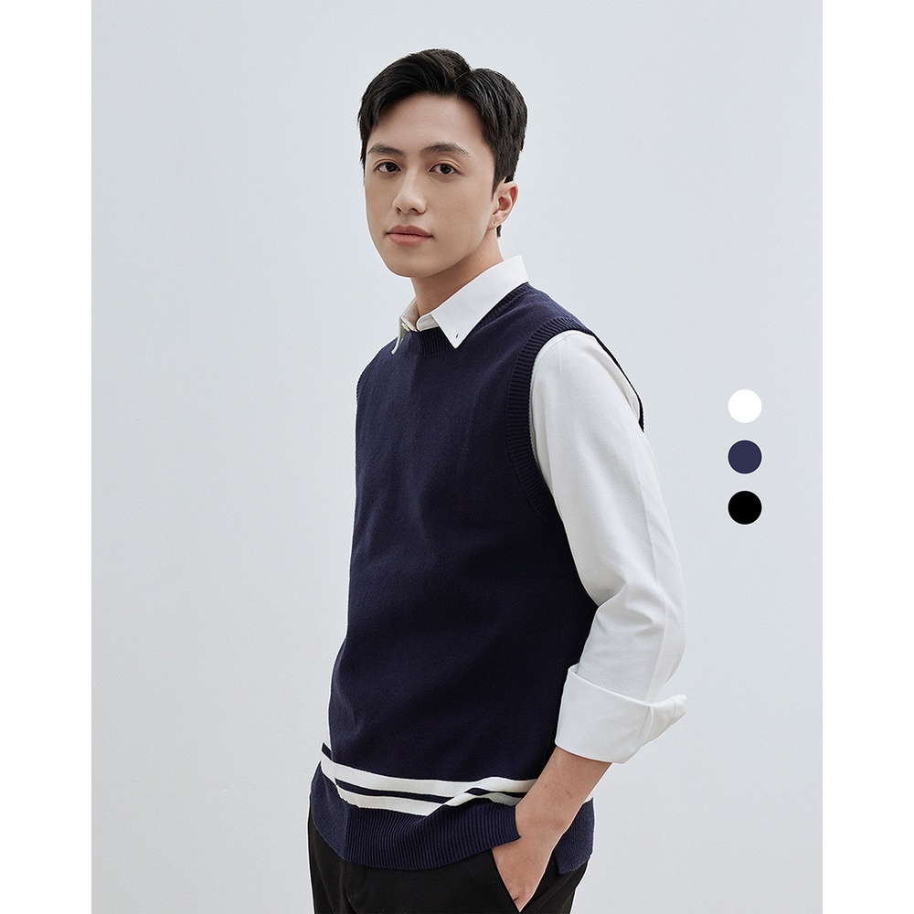 Áo Gile len nam - Dwarfs - Line Gile Knit