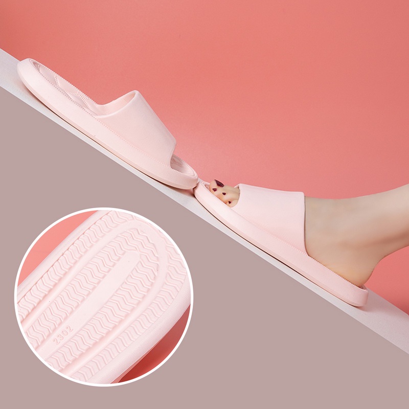 Dép Nhựa EVA Mềm Màu Trơn In Họa Tiết Hoạt Hình Thời Trang Mùa Hè Cho Cặp Đôi