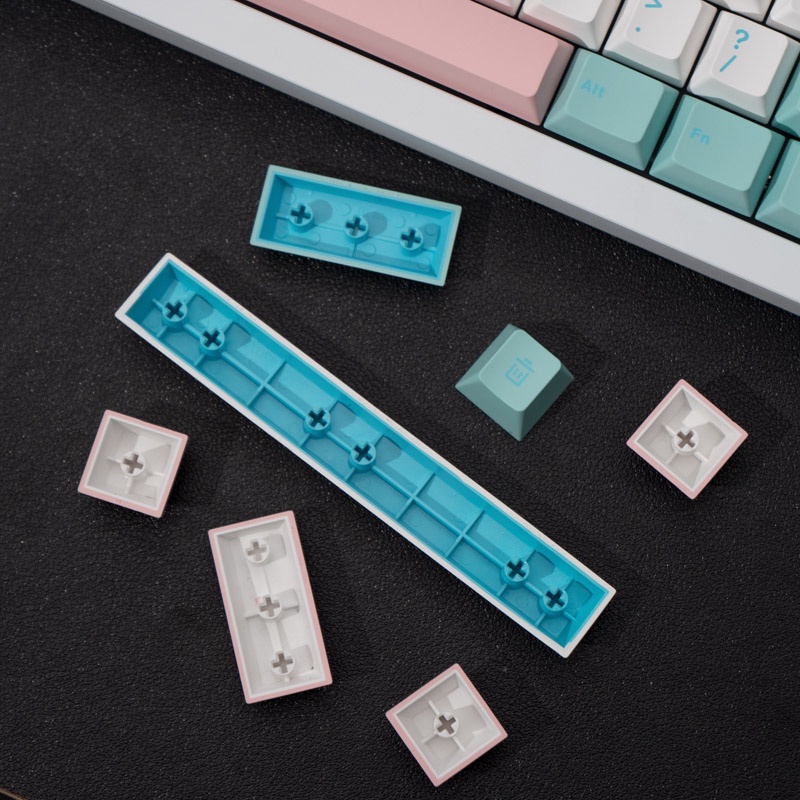 Bàn Phím 171 Phím Màu Trắng PBT Cho Bàn Phím Cơ 68 980 75 87